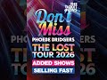 Don’t Miss Phoebe Bridgers The Lost Tour 2026 – Added Shows Selling Fast #concerttickets
