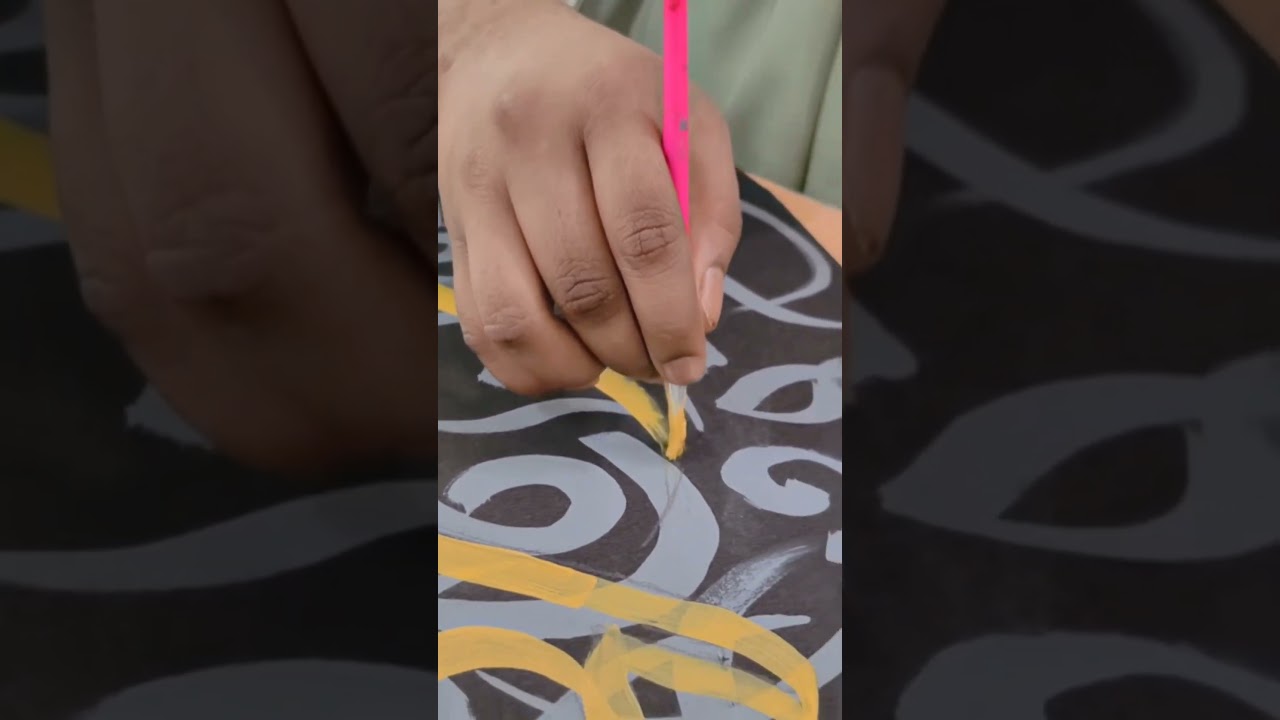 Beautiful Arabic Calligraphy Painting ✨ | Satisfying Art Process