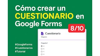 Crea un CUESTIONARIO en Google Forms con CALIFICACIÓN al instante 💯