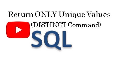SQL DISTINCT