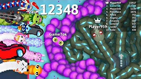 Snake Io Ube Vs SnakeZilla Top 01 The Map Epic Snake Io Gameplay Snake Game Snake.Io 🐍