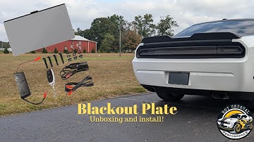 Blackout Plate install - Not Unusual Performance, Sus plate collection Black out style privacy plate