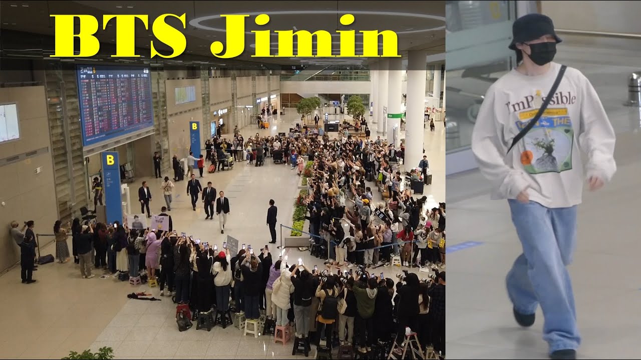 BTS Jimin Arrival From NewYork | Wide & Zoom Cam