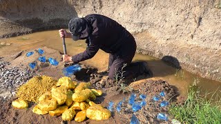 Digging up multi-million dollar Treasures of Gold and Diamond Nuggets