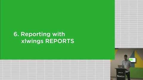 Reporting with Excel & Python: Talk by Felix Zumstein at the xlwings meetup in London (16 Jan 20)