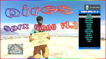 GTA 5 ONLINE 1.25 PIRES (SPRX) MOD MENU v1.2|DEX/BLES [SHOWCASE + DOWNLOAD] PS3 MODS