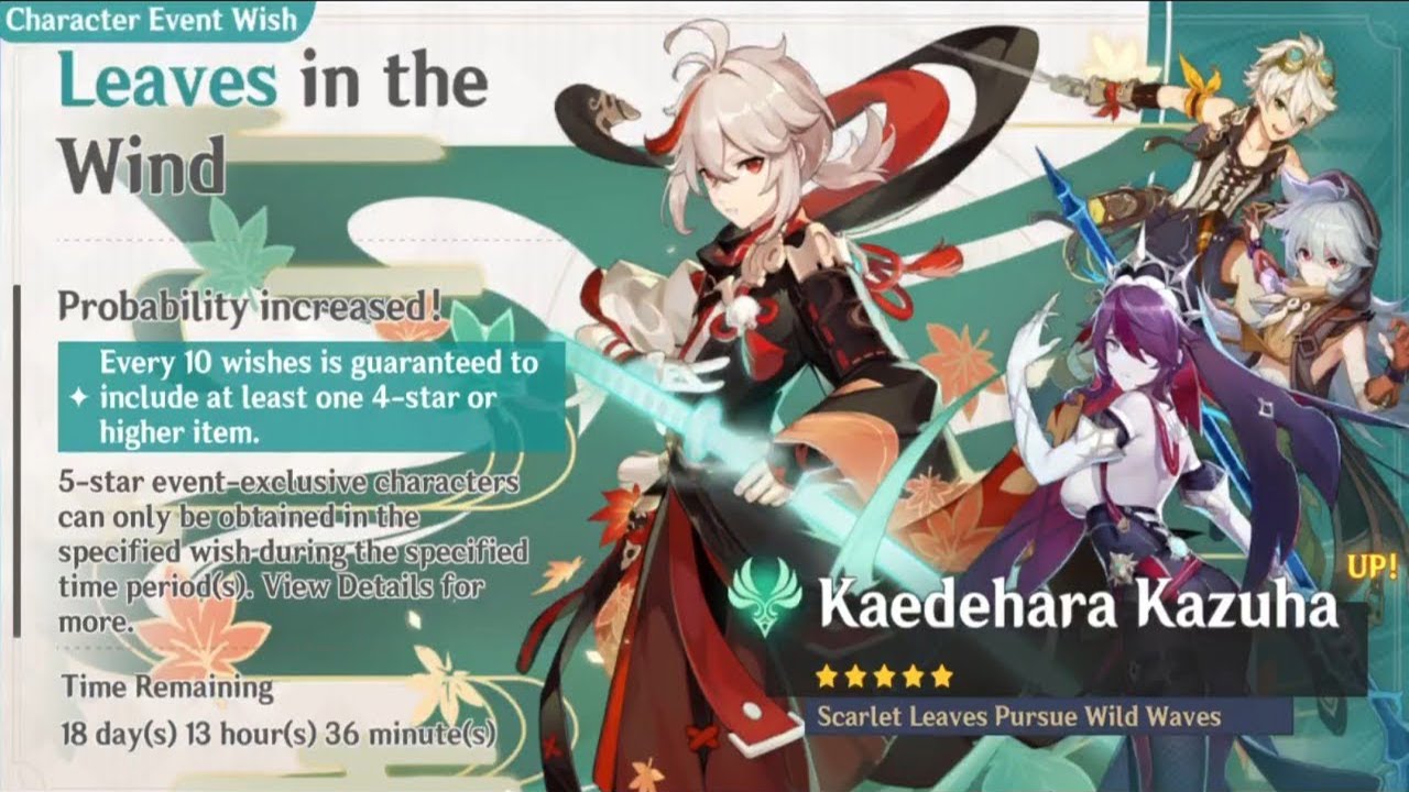 Genshin Impact / Leaves In The Wind Summon Banner [ F2P ] - YouTube