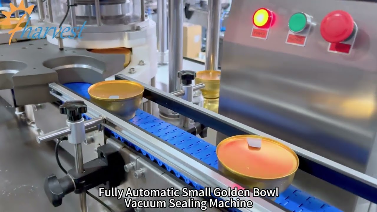 Fully Automatic Small Golden Bowl Vacuum Sealing Machine, capable of vacuum sealing small bowls