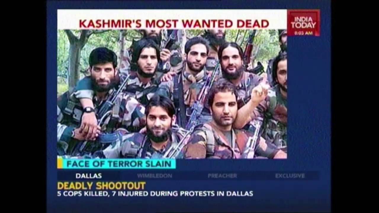 Protests Over Encounter Of Top Hizbul Commander In Kashmir
