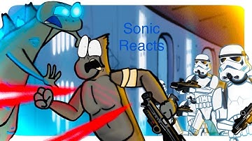 SONIC React To Triangle Vs Monkey Vs Star War Part 34 #godzilla #kong