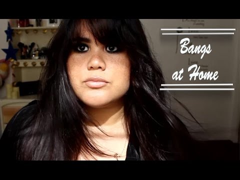 How To Cut Bangs For A Round Face Shape Diy Youtube
