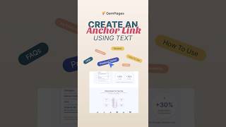 How to Create an Anchor Link Using Text on Shopify Pages | v7 New Editor | GemPages