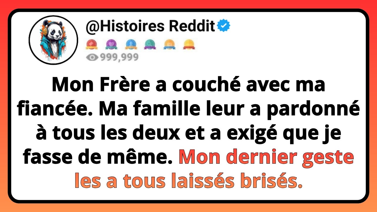 Un vendredi comme les autres, je rentrais tôt chez moi avec le pad thaï préféré d’Emma pour lui faire une surprise. J’ai ouvert la porte de notre chambre, et là, je les ai vus : mon propre frère,...