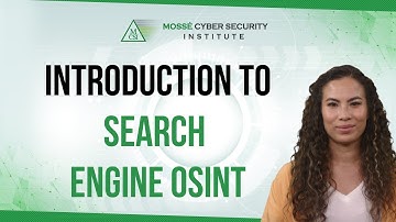 Introduction to Search Engine OSINT