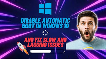 How to Fix Slow and Lagging PC Issues: Disable Automatic Boot and Boost Performance! #techtricks