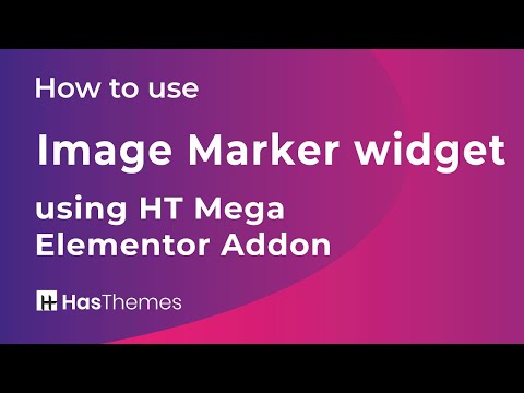 How to use Image Marker Widget using HT Mega Elementor Addon | Part 6