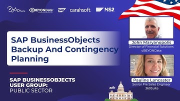SAP BusinessObjects Backup And Contingency Planning