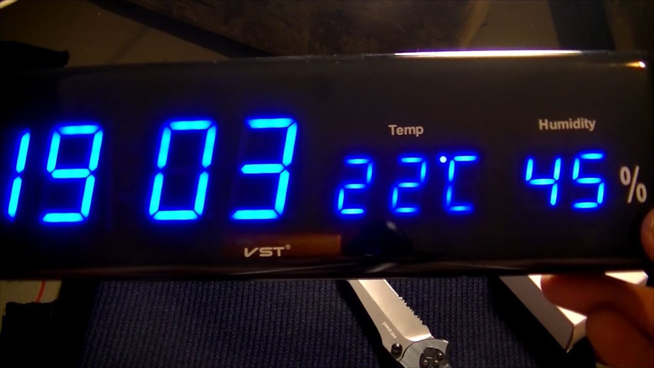 Часы настенные температура