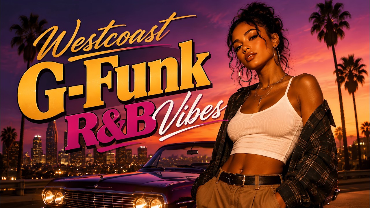 West Coast G Funk R&B Vibes 🌆 Neon Sunset, City Glow & Slow Ride