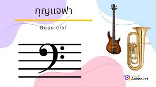 การอ่านโน้ตบนบันทัด 5 เส้น EP.2 กุญแจฟา (Bass clef)