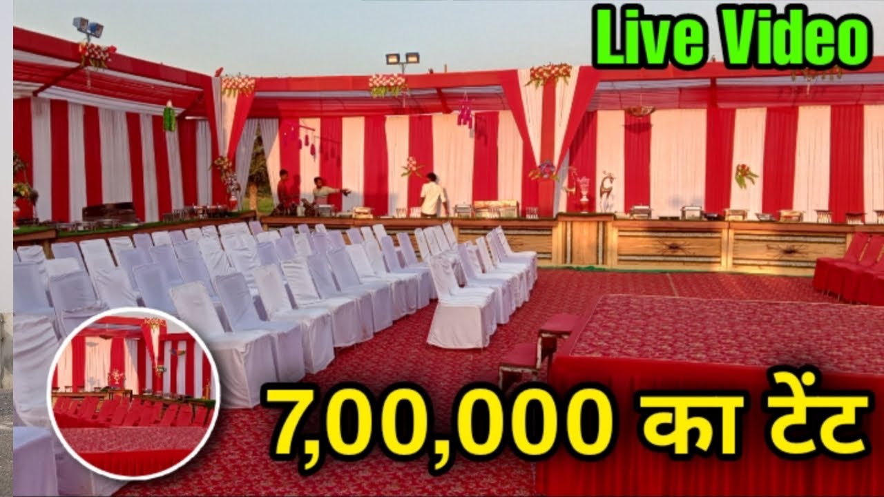 🎪Tent house live video marriage Tent house Decoration Tent House