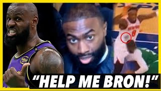 Jaylen Brown BEGS Lebron James for Help after his Hairline Stains Opponents' Jerseys