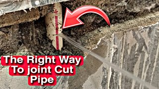 Correct Method Of Jointing Cpvc Cut Pipe 