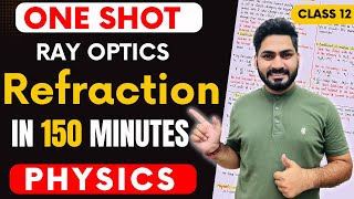 one shot of ray optics class 12 physics | Refraction | Sunil Jangra