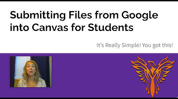 How to Submit Assignments from Google into Canvas - for Students!