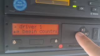Change country code on the tachograph Profile