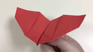 Papierflugzeug falten - Fledermaus aus Papier / Papierflieger selbst basteln
