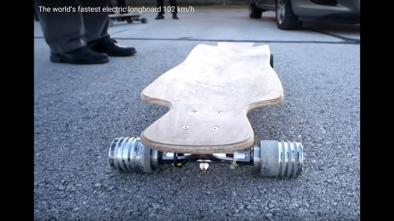 Fastest speed record on an electric longboard set at 102.9 km/h