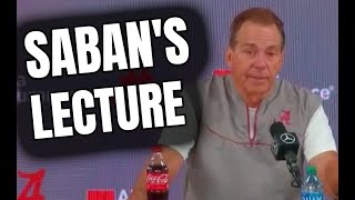 NICK SABAN'S LECTURE, \\