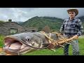 Giant Catfish Cooked Inside a Log — Traditional Village Feast Mp3 Song