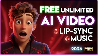 Top 3 Free Unlimited Ai Video Generators You Need I 2026 Lip-Sync Sound Effects No Watermark
