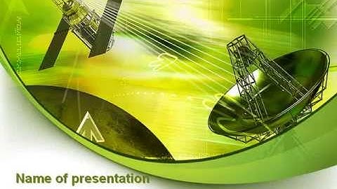 Satellite Communication PowerPoint Template by PoweredTemplate.com