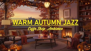 Cozy Cabin in the Autumn Forest - Smooth Jazz Melodies for Relaxation and Deep Sleep | Live 24/7