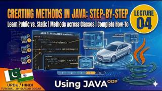 How to Create Methods in Java | Public Method and Static Method | Methods using Multiple Classes