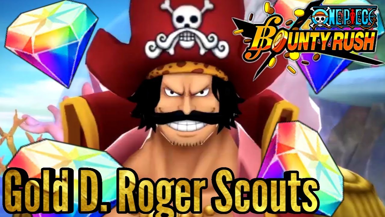 One Piece Bounty Rush Gold D Roger Scouts 1k Gems And 10 Frags Youtube