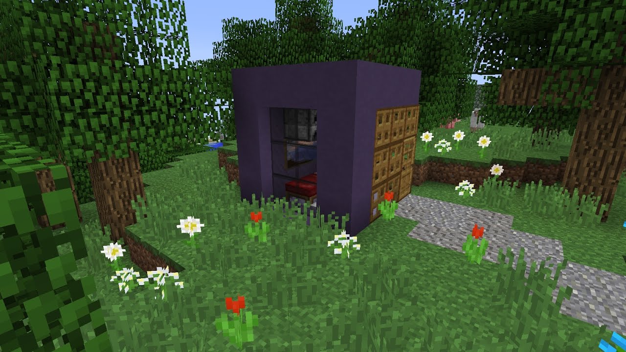 Comment faire une maison 4x4 Minecraft - YouTube