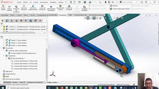 ANÁLISIS ESTÁTICO  DE ENSAMBLES  CON  SOLIDWORKS   ELEVADOR DE TIJERAS