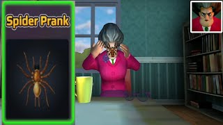 Scary Teacher 3D Part Spider Prank Gameplay walkthrough (android,ios)