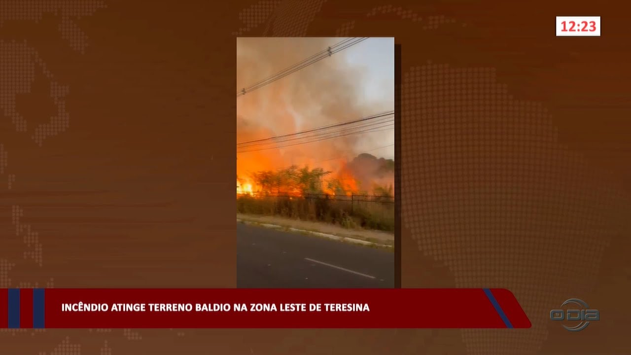 Incêndio atinge terreno baldio na zona leste de Teresina 19 07 2023