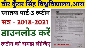 Vksu Part-3 B.A/B.Sc/B.Com Time-Table जारी,ऐसे करें Download | समझ लीजिए कब है आपका परीक्षा