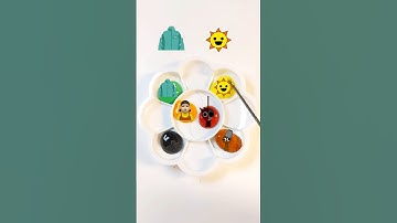 Squid Game and  Sprunki  guess the mixed color#squidgame2 #thanos #colormunimix #mixing #satisfying