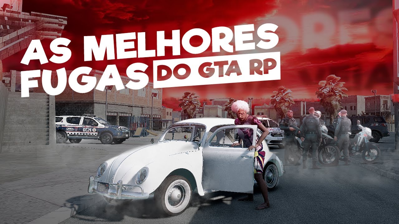 AS MELHORES FUGAS DO GTA RP - FUGA DA ROTA E FORÇA TATICA