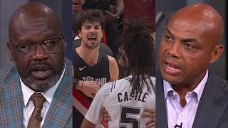 Shaq and Chuck argue about Deni Avdija and Stephon Castle getting into it 😂