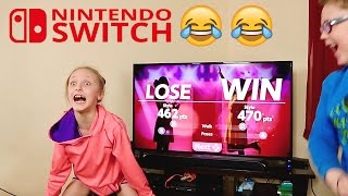 BOYS VS GIRLS 1-2-SWITCH! Loser Has To Lick The Game!
