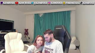 Adin Ross being awkward infront of Pamibaby while LIVE on Twitch