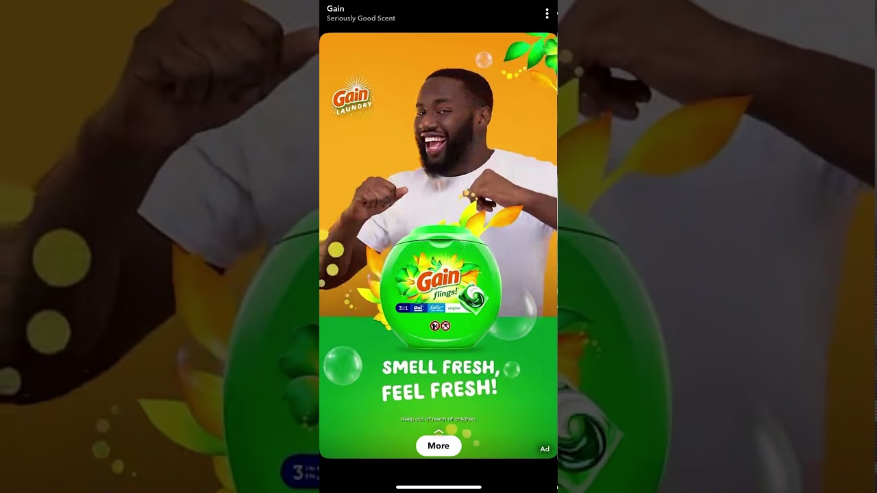 Gain Flings! Snapchat Ad